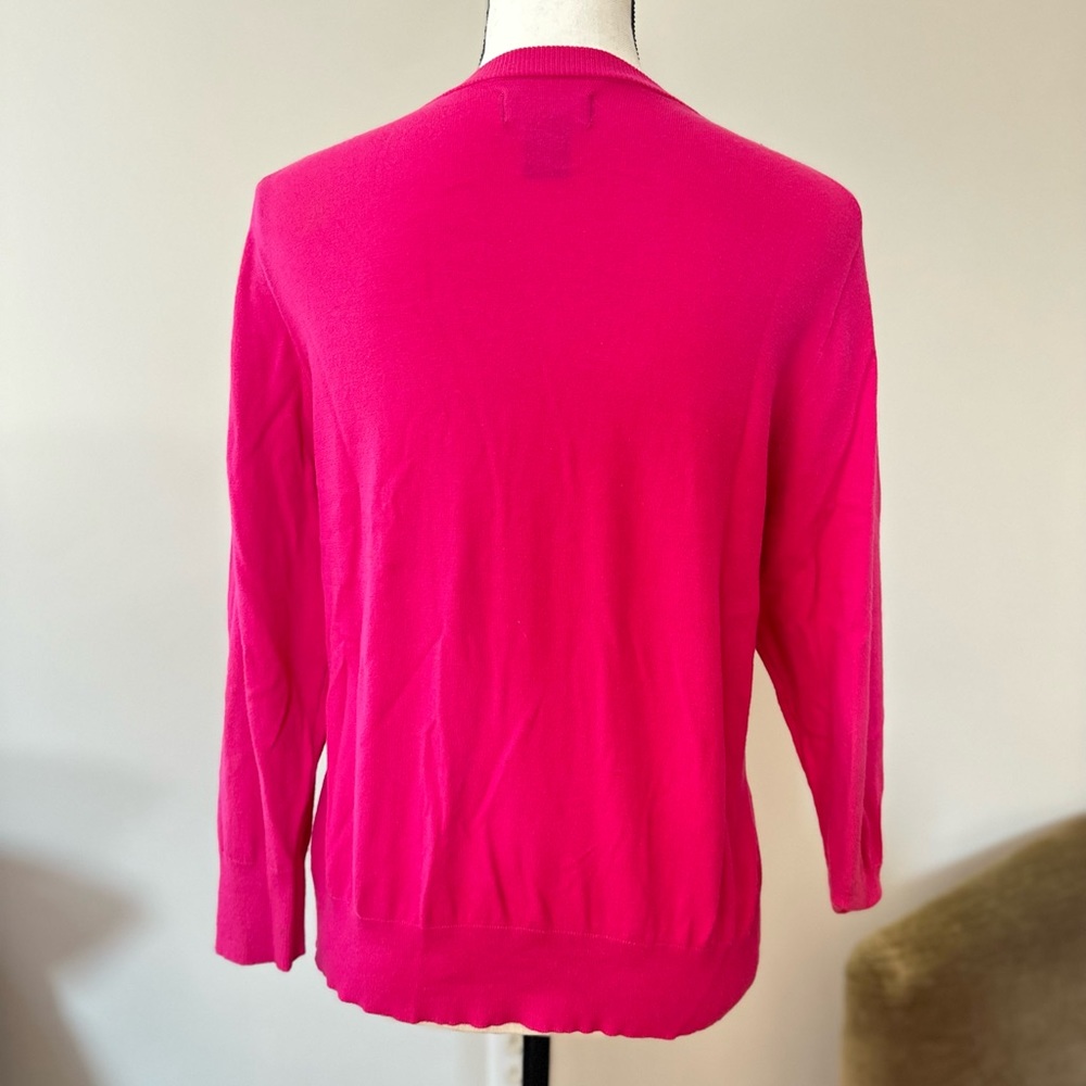 Pink Button Up Sweater - Picture 3 of 3